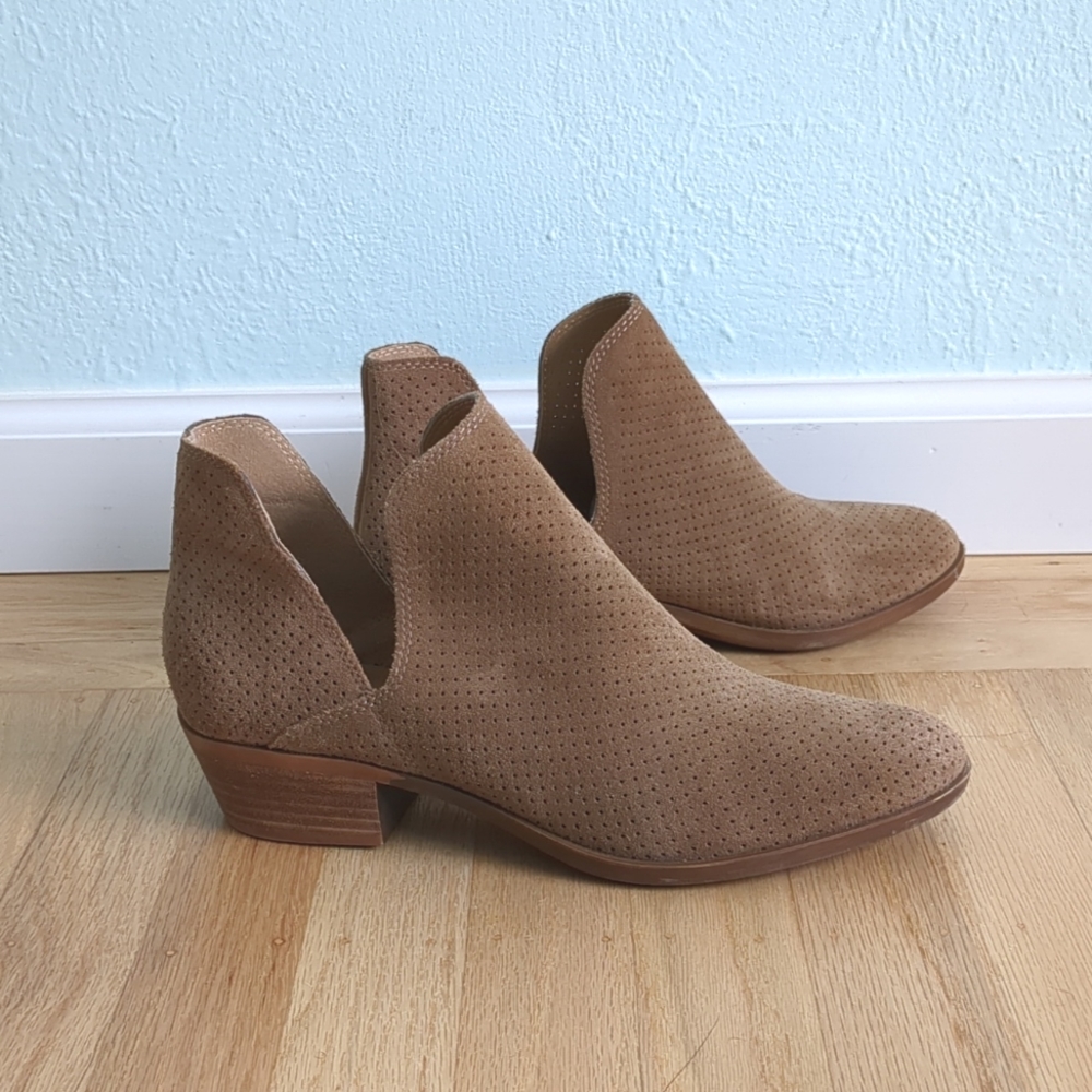 Lucky Brand Tan Suede leather bootie
